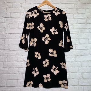 Tommy Hilfiger Womens Black Floral Mini Dress 8P